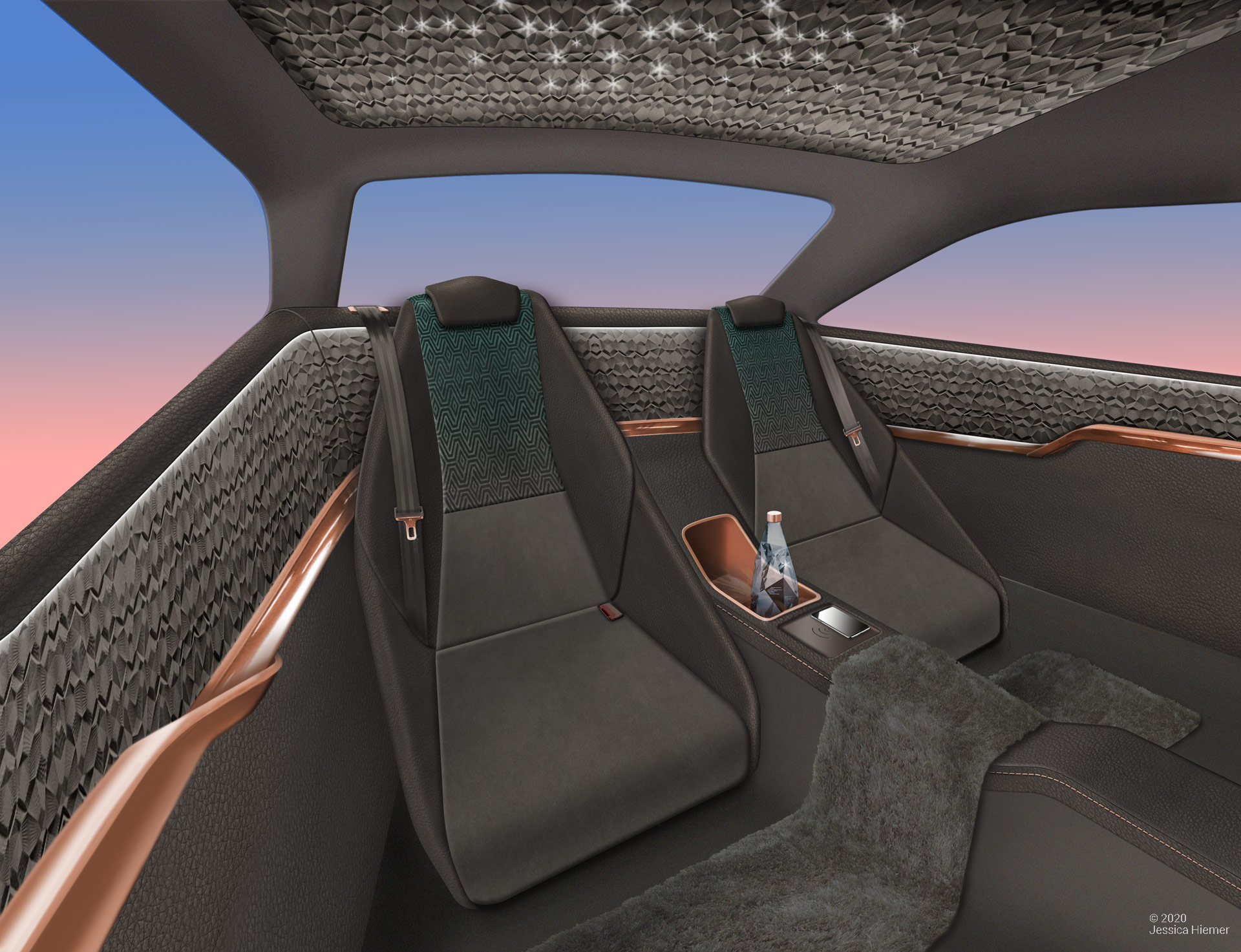Automotive Interior Concept - Product Design Portfolio - J. Hiemer